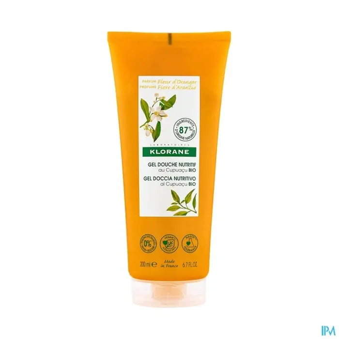 Klorane gel douche nutritif miel orange 200ml