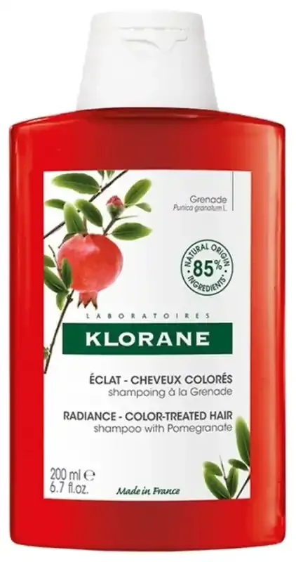 Klorane Grenade Shampoing Éclat à la Grenade – Cheveux Colorés 200 ml