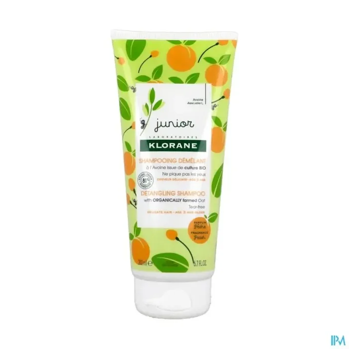 Klorane petit junior shampooing demelant peche 2en1 200ml