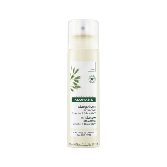 Klorane Shampoing sec extra-doux au Lait d‘Avoine spray 150 ml
