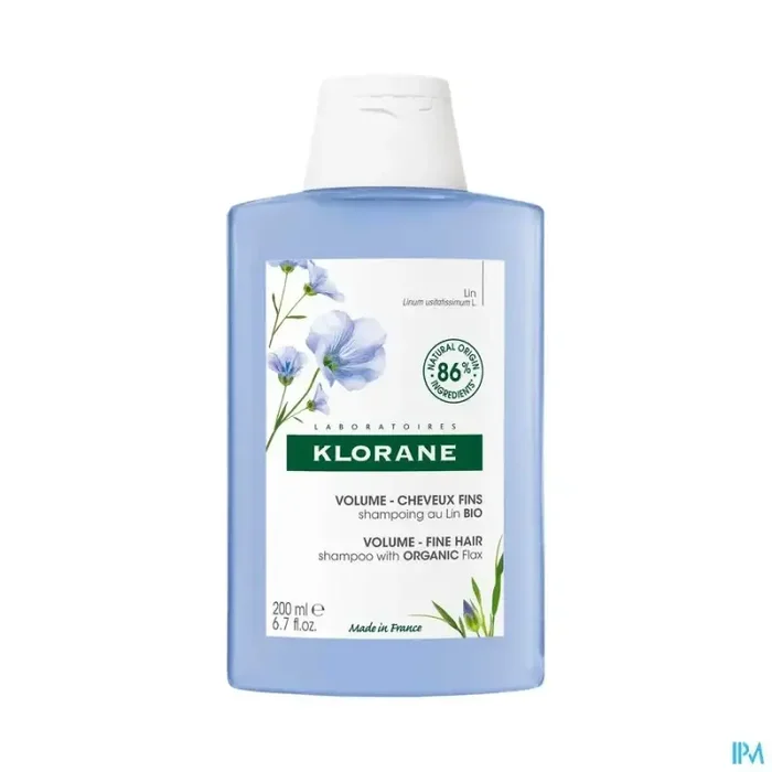 Klorane shampooing volume fibres de lin bio 200ml