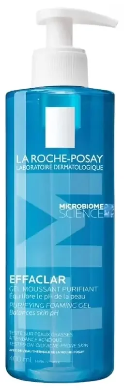 La Roche-Posay Effaclar Gel Moussant Purifiant Peaux Grasses à Tendance Acnéique 400 ml