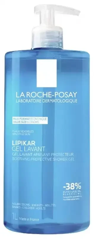La Roche-posay Lipikar Gel Lavant Peaux Sensibles 1 L