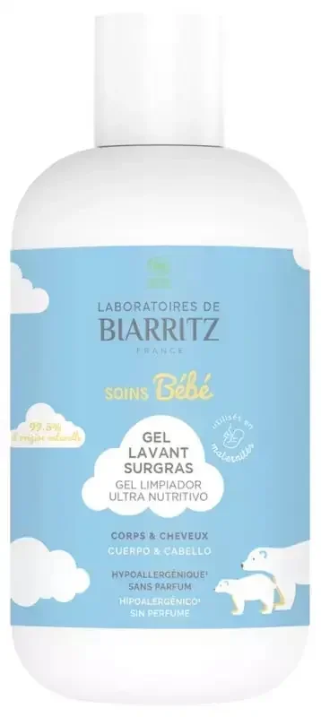 Laboratoires de Biarritz Gel Lavant Surgras Sans Parfum Bio 200 ml