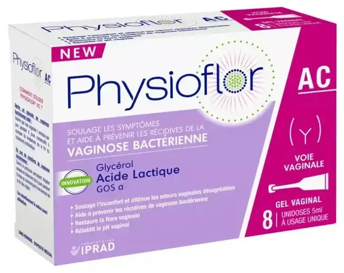 Laboratoires Iprad Physioflor Gel Vaginal Ac 8 Unidoses Gel Acidifiant Voie Vaginale 8 Unidoses de 5 ml