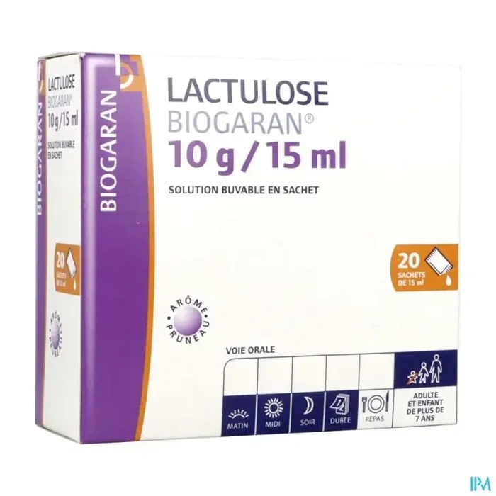 Lactulose biogaran 10g/15ml solution buvable sachet 20