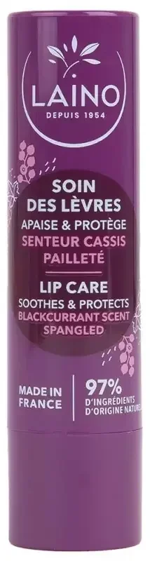 Laino Soin Des Lèvres Pailleté Senteur Cassis 4 g – Senteur Cassis