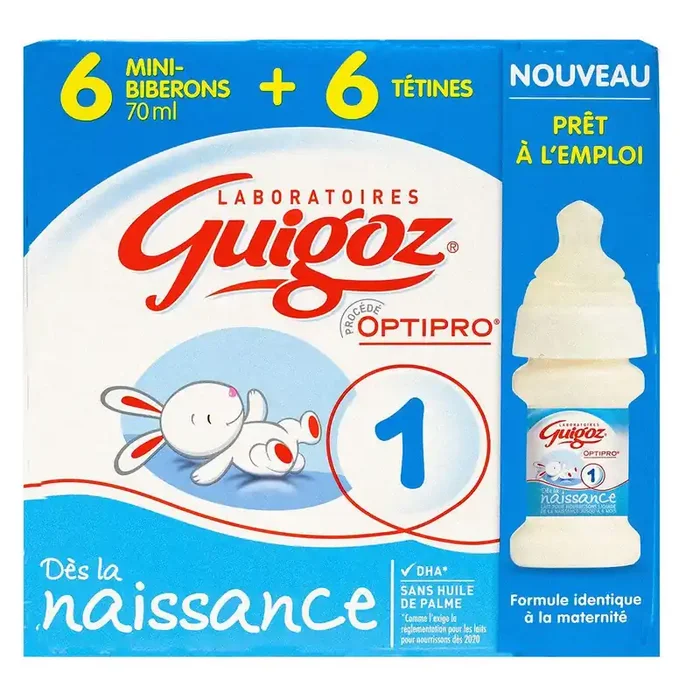 Lait 1er âge liquide 6x70ml