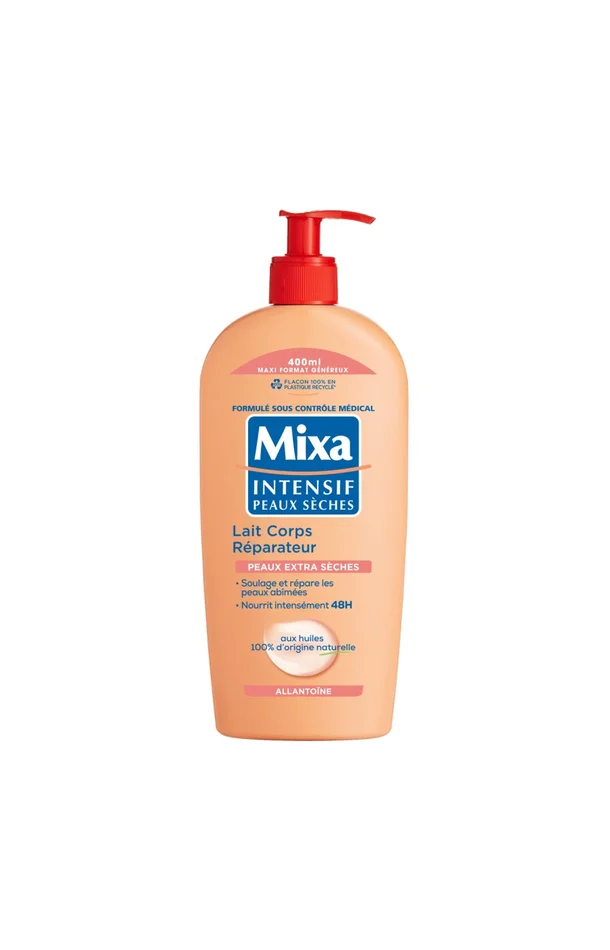 Lait corporel réparateur – Karité & abricot – Peaux extra-sèches – 400 ml