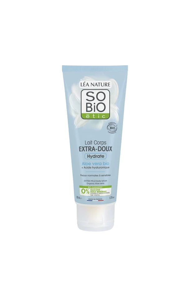 Lait corps extra-doux bio – Hydratation – Aloe vera – 200 ml