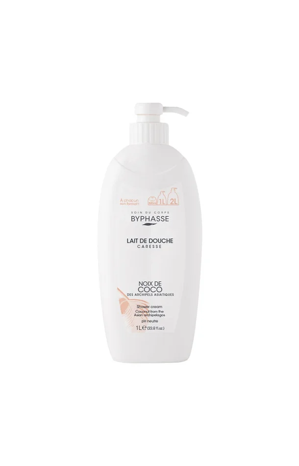 Lait de douche – Noix de coco – Caresse – 1 L