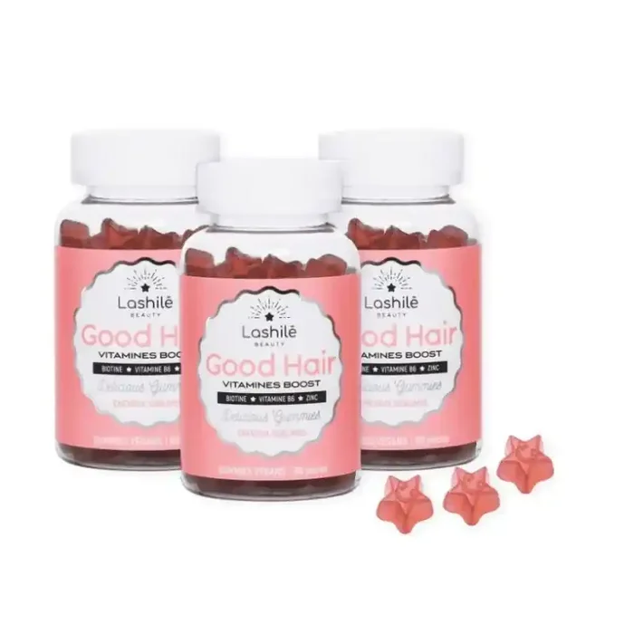 Lashile Beauty Good Hair 60 gummies x 3