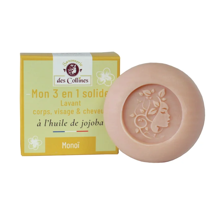 Lavant 3 en 1 solide – Monoï – corps, visage & cheveux