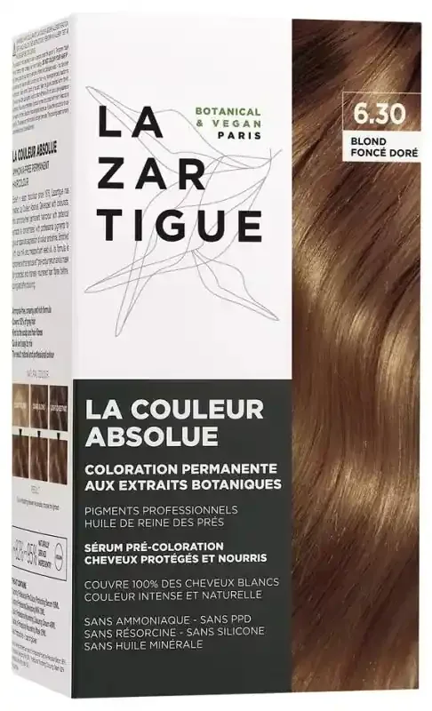 Lazartigue Couleur Absolue – Coloration 6.30 Blond Foncé Doré