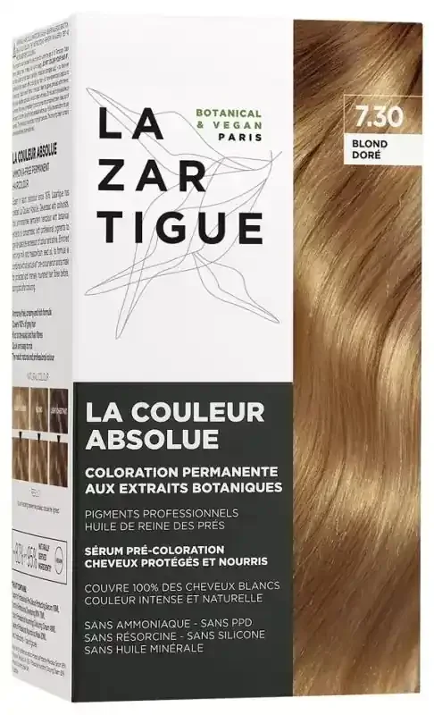 Lazartigue Couleur Absolue – Coloration 7.30 Blond Doré