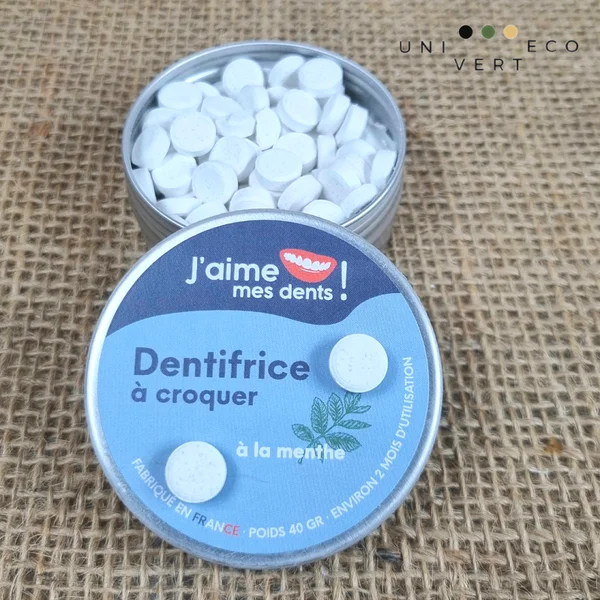 Le dentifrice à croquer