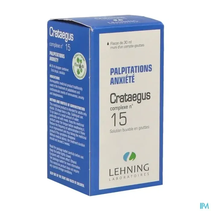 Lehning complexe 15 crataegus goutte 30ml