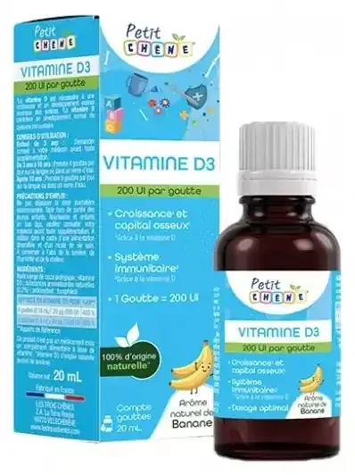 Les 3 Chênes Petit Chêne Vitamine D3 dès 3 Ans 20 ml