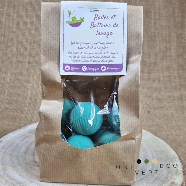 Les balles et battoirs de lavage