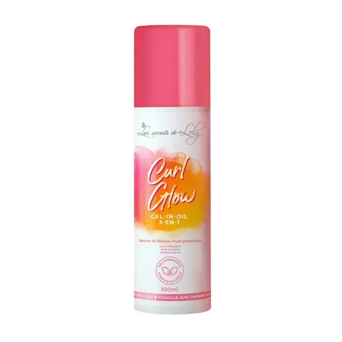 Les secrets de loly Curl Glow – Sérum de Finition Multi-Protection – Gel-in-oil – 3 en 1