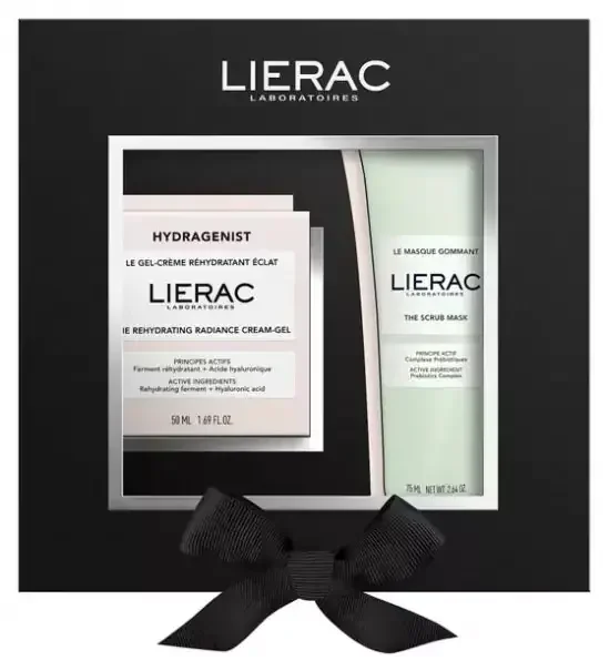 Lierac Hydragenist Coffret Hydratation Éclat Le Gel-Crème 50 ml + Le Masque Gommant 75 ml