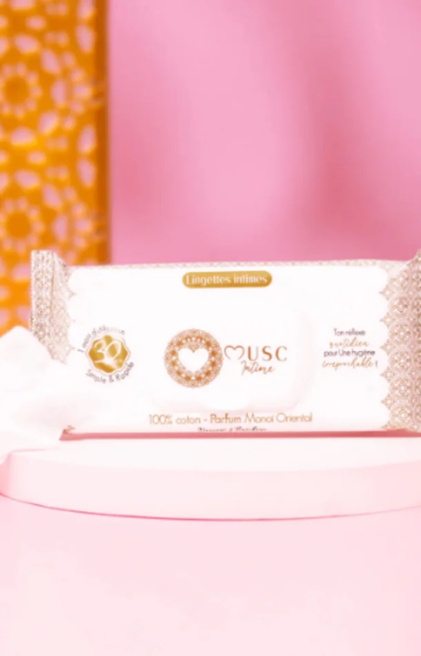 Lingettes intimes – La Rayonnante – Monoï oriental – 30 unités