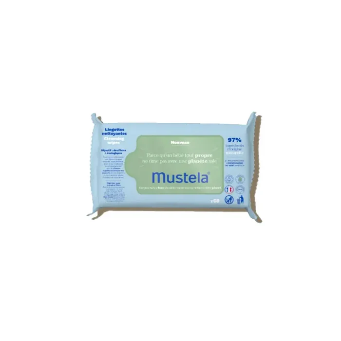 LINGETTES NETTOYANTES à l‘ avocat 60 lingettes MUSTELA