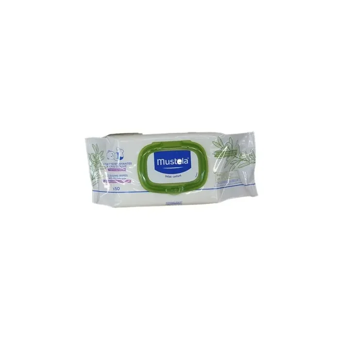 LINGETTES NETTOYANTES HUILE D‘OLIVE x50 MUSTELA