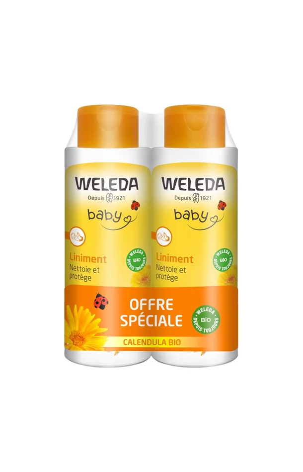 Liniment bio – Calendula – Bébé – 2 x 400 ml
