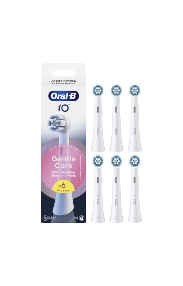 Lot de 6 brossettes de rechange – Gentle Care – Blanc