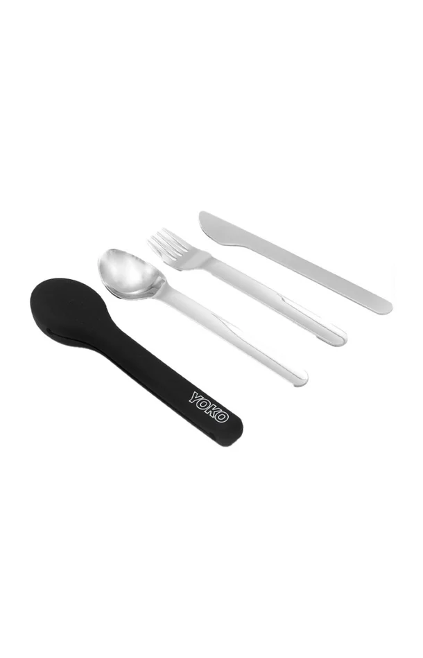 Lot de couverts & pochette silicone – 4 produits