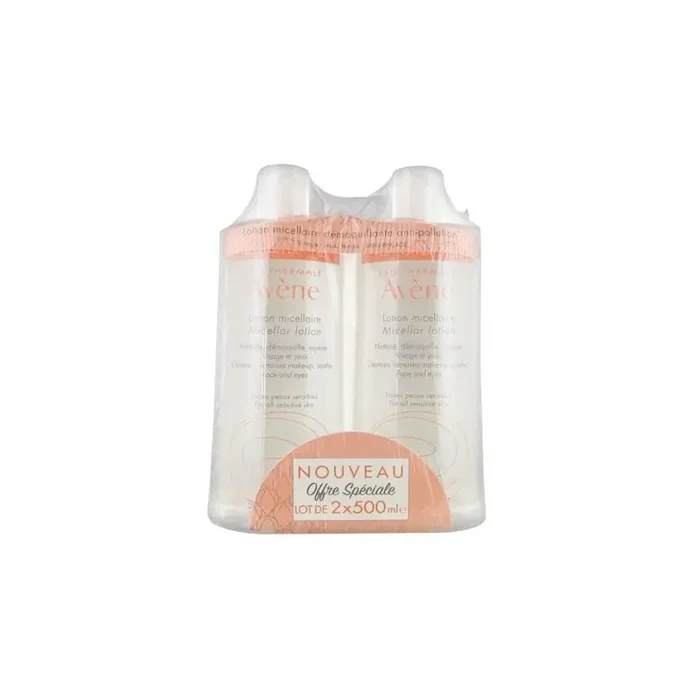 LOTION MICELLAIRE DEMAQUILLANTE ANTI POLLUTION 2 X 500ML AVENE