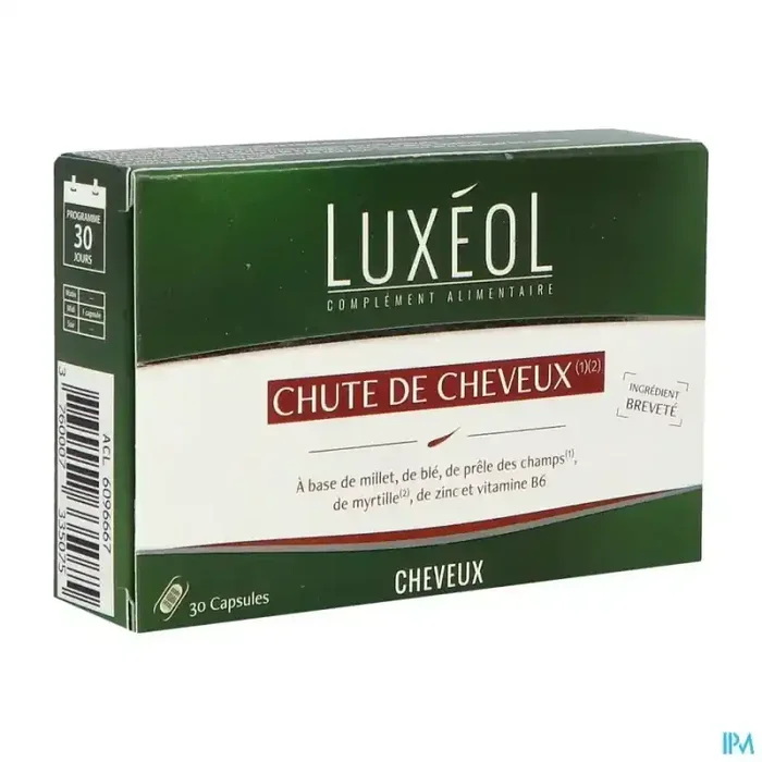 Luxeol chute de cheveux capsule 30