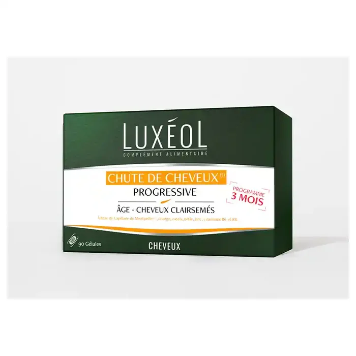 LUXEOL CHUTE DE CHEVEUX PROGRESSIVE X90 GELULES
