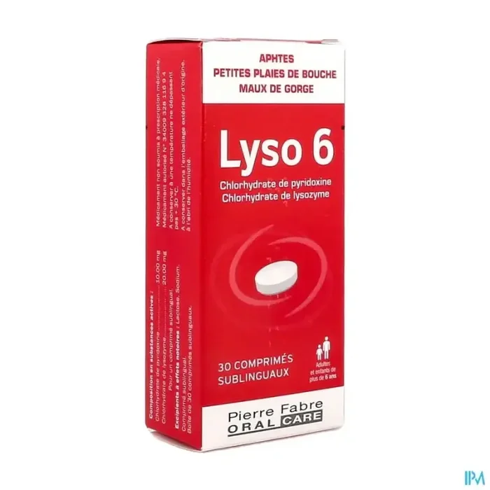 Lyso 6 comprimé sublingual 30