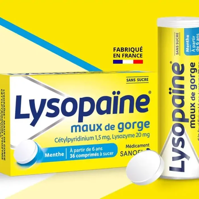 Lysopaïne maux de gorge Menthe 36 Comprimés