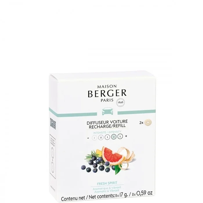 Maison Berger Paris Fresh Spirit Recharges Diffuseur Voiture
