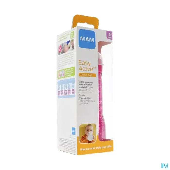 Mam biberon easy active colore 330ml fille tetine debit x