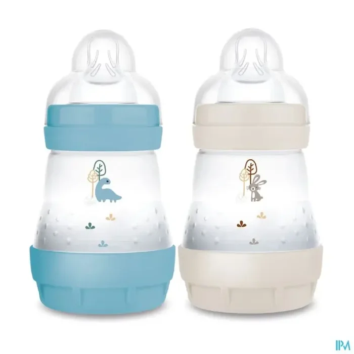 Mam biberon easy start anticolique 160ml ocean + sable tetine debit 1 x2