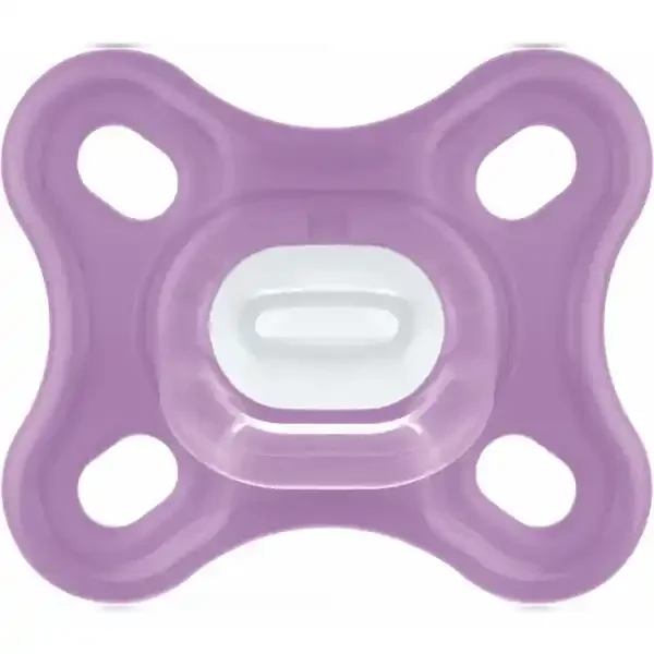 MAM Comfort Sucette Silicone Rose 0 Mois et + x 2