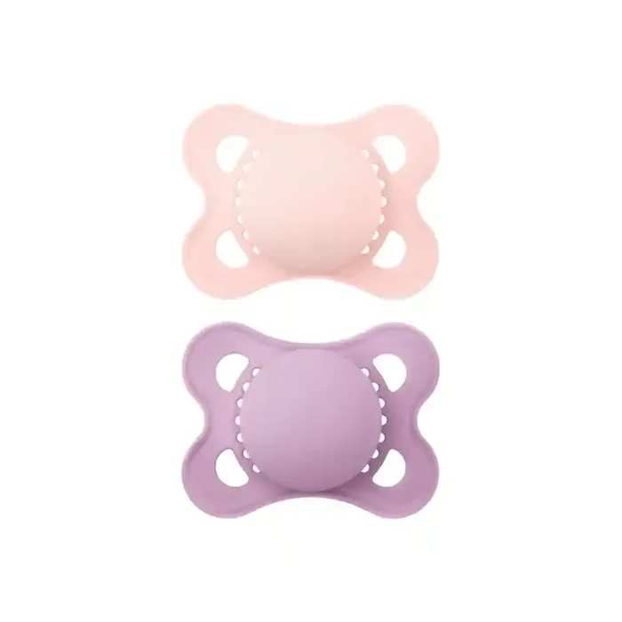 Mam original nature rose pastel & parme lot de 2 sucettes