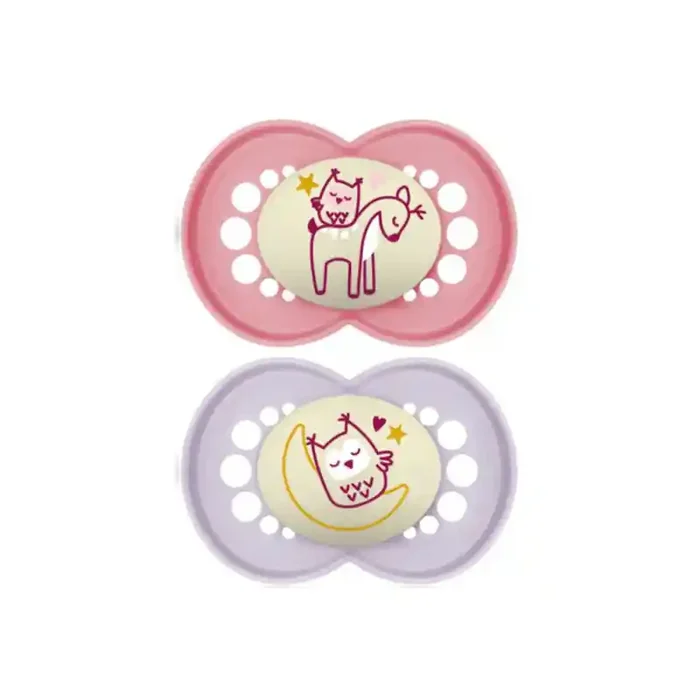 MAM Original nuit 2 sucettes silicone +18 mois
