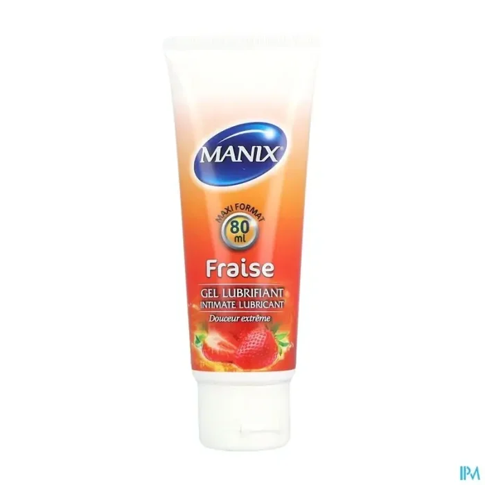 Manix gel lubrifiant fraise 80ml