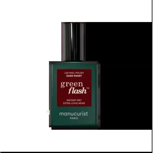 MANUCURIST GREEN FLASH VERNIS SEMI PERMANENT Dark Pansy – 15ml