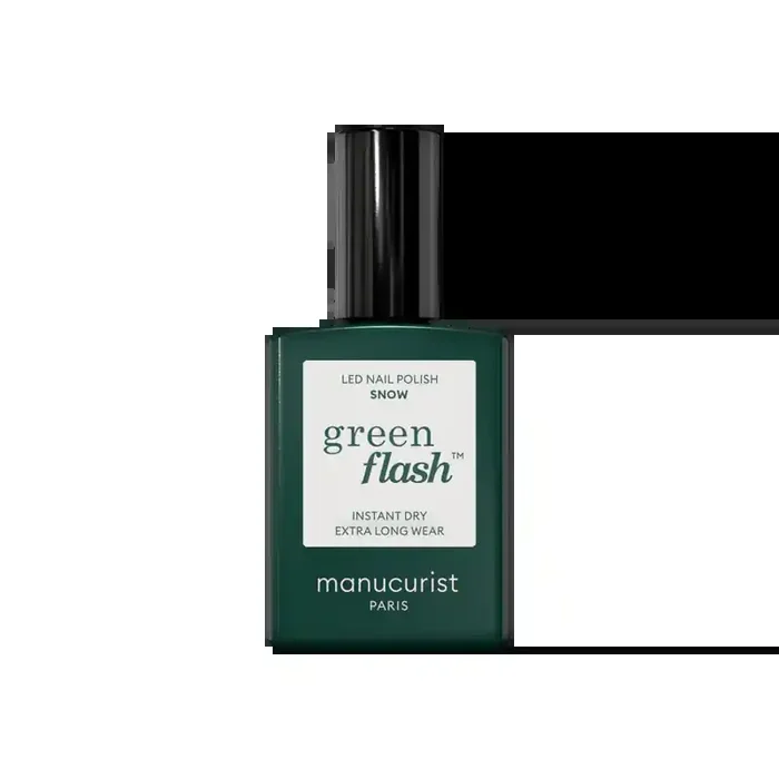 Manucurist green flash vernis semi-permanent snow 15ml