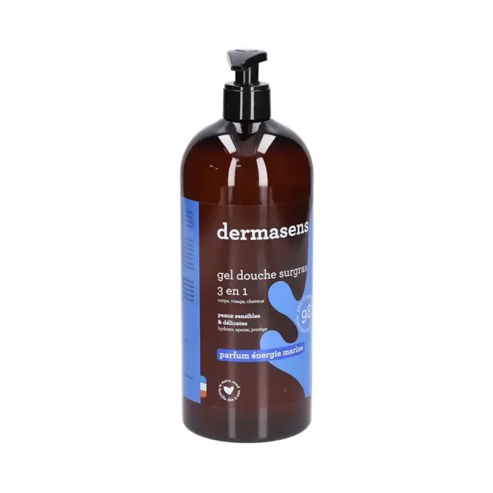 Marque verte dermasens gel douche surgras 3 en 1 energie marine 1l