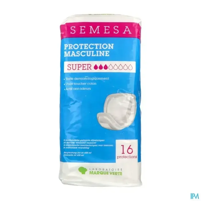 Marque verte semesa protections masculines for men super sachet de 16