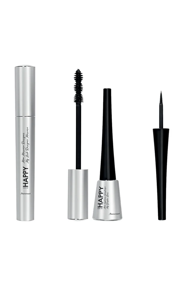 Mascara & eyeliner graphique – Noir