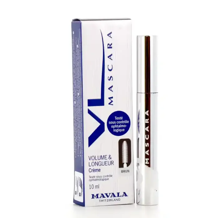 MASCARA CREME VOLUME ET LONGUEUR MARRON 10ML MAVALA