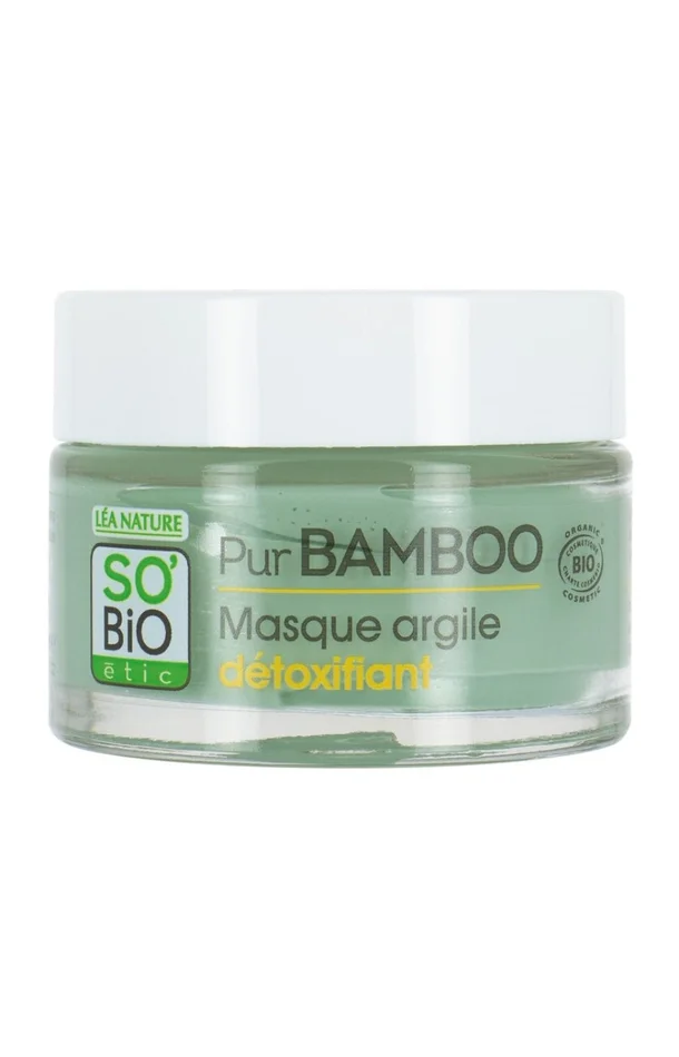 Masque à l’argile détoxifiant bio – Visage – Pur Bamboo